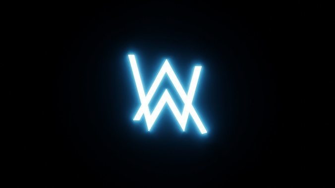 Alan Walker Logo Free 3D model