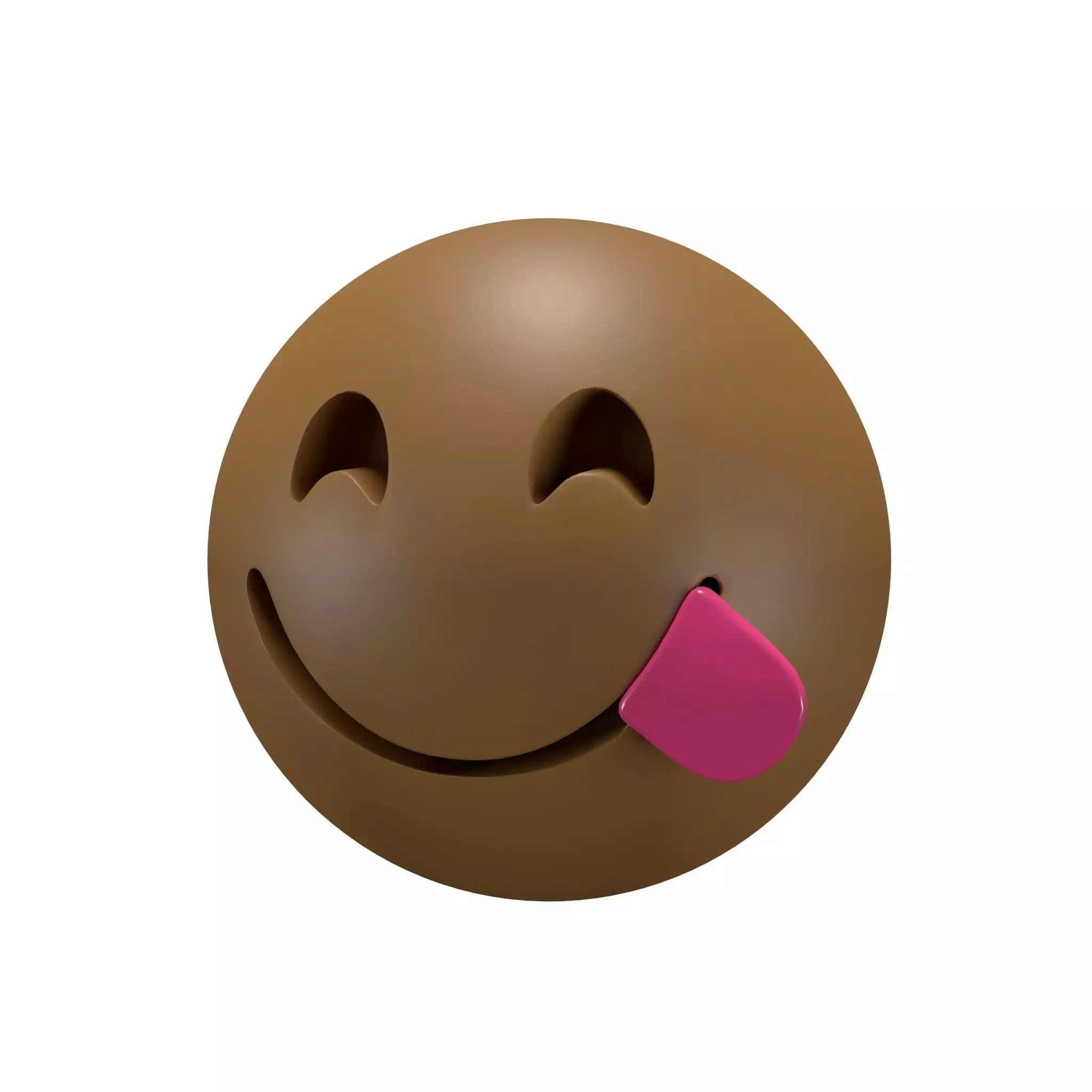 Face Savoring Food 03 Low-poly 3D model_0