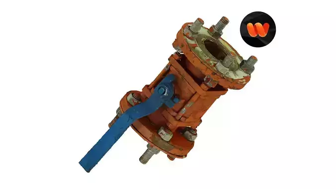Old Valve Raw Scanned 3D model