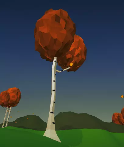 Low Poly Birch Tree Free low-poly 3D model_0