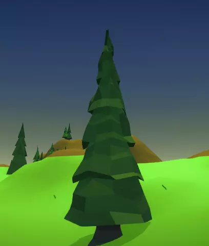 Low Poly Fir Tree Free low-poly 3D model_0