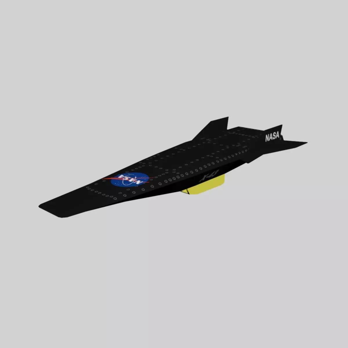NASA X-43A HYPER X Low-poly 3D model_0