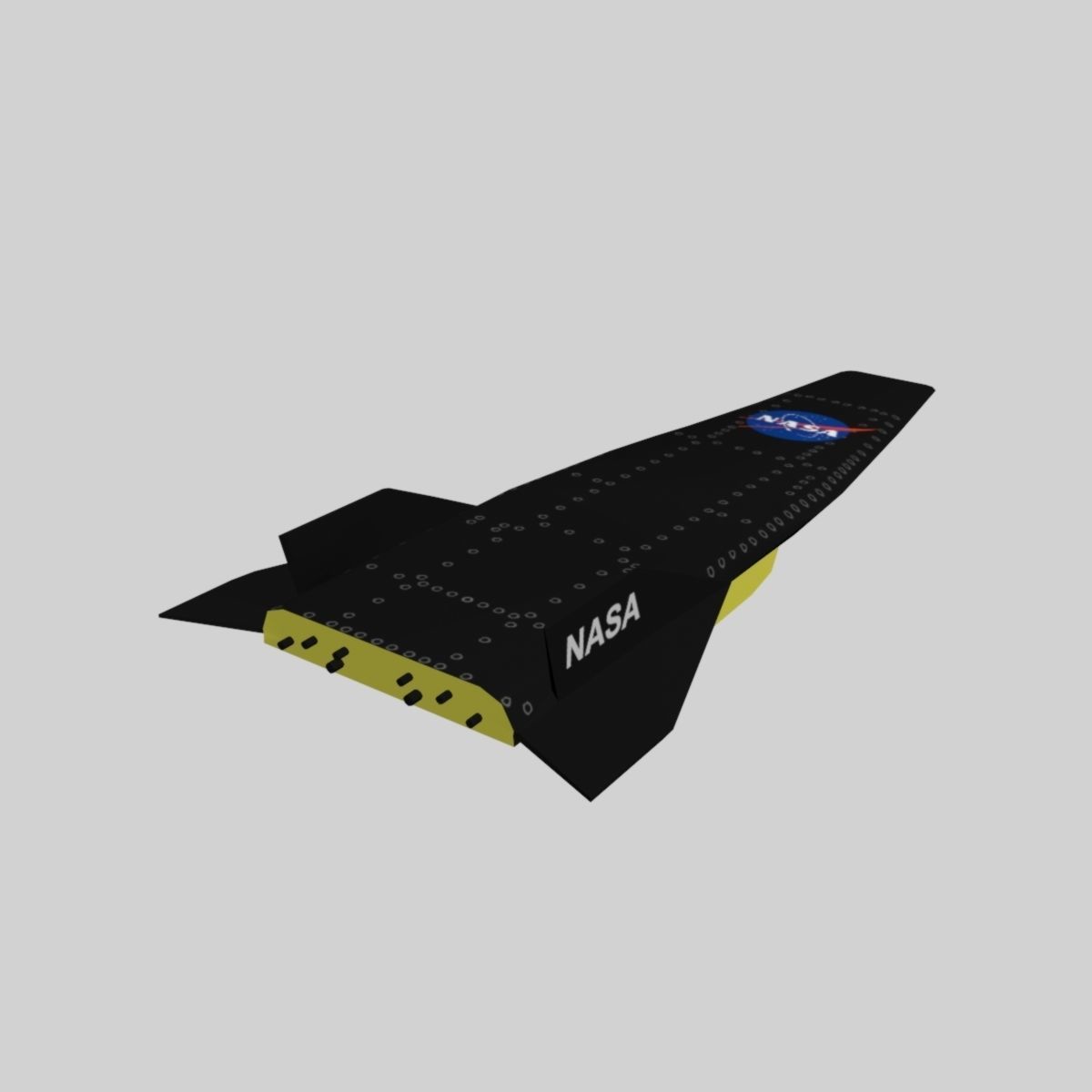 NASA X-43A HYPER X Low-poly 3D model_8