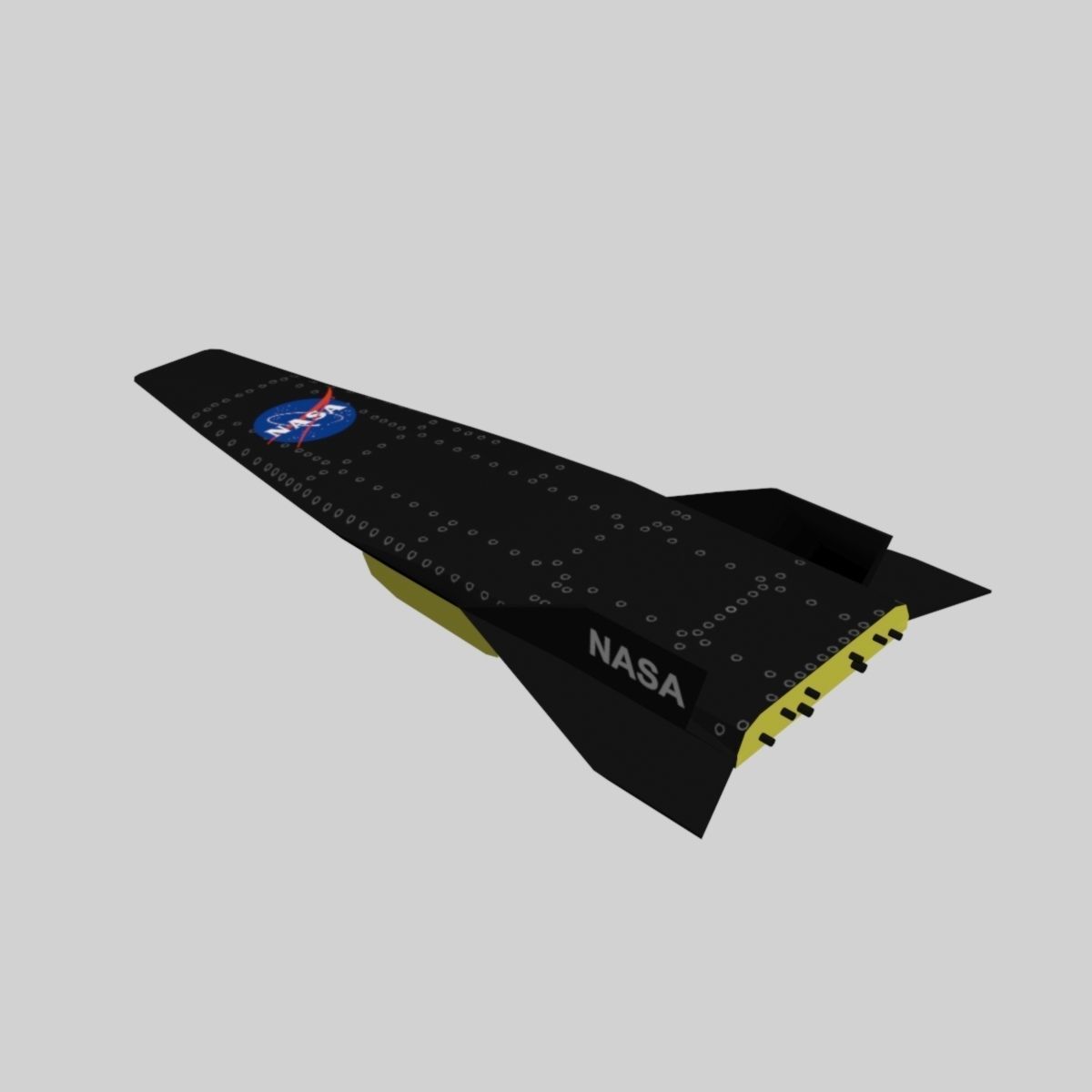 NASA X-43A HYPER X Low-poly 3D model_1