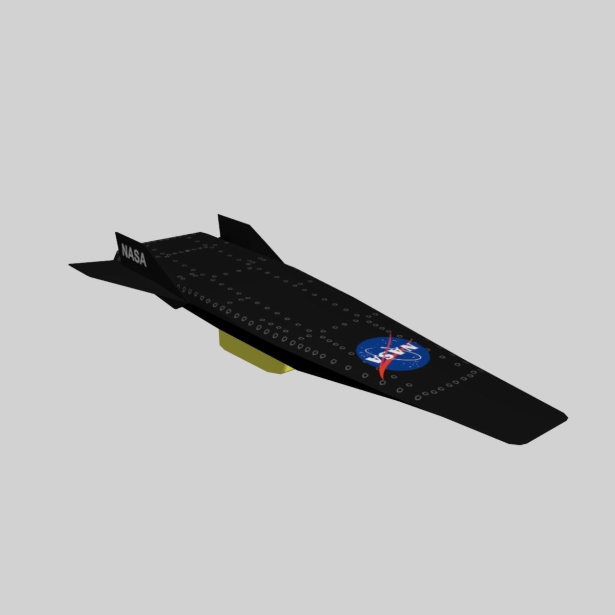 NASA X-43A HYPER X Low-poly 3D model_7