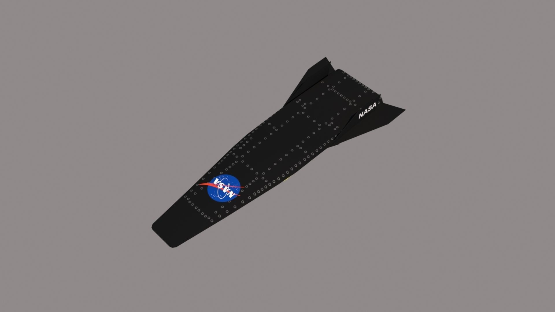 NASA X-43A HYPER X Low-poly 3D model_6