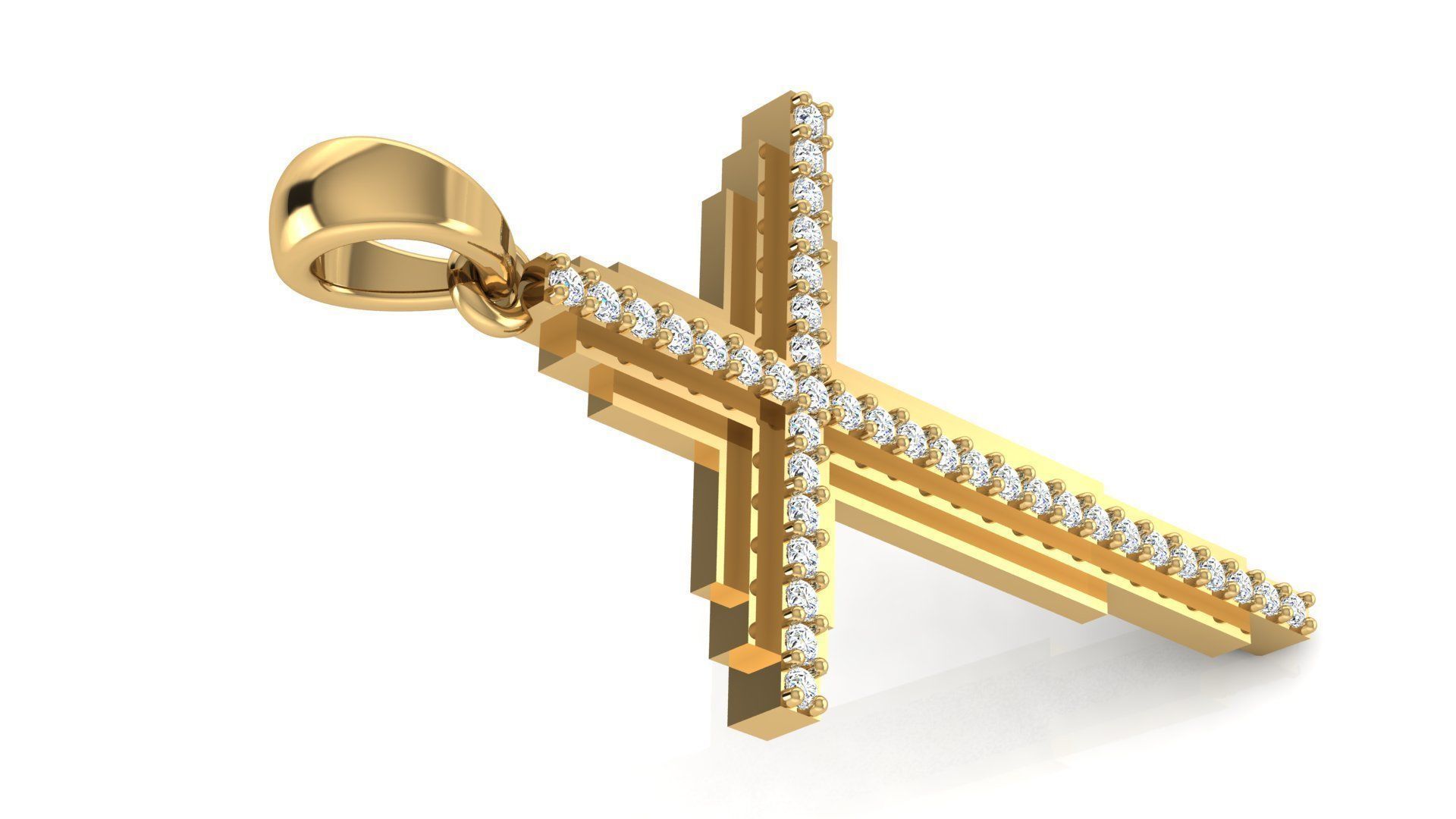 CROSS PENDANT CR04 3D print model_2