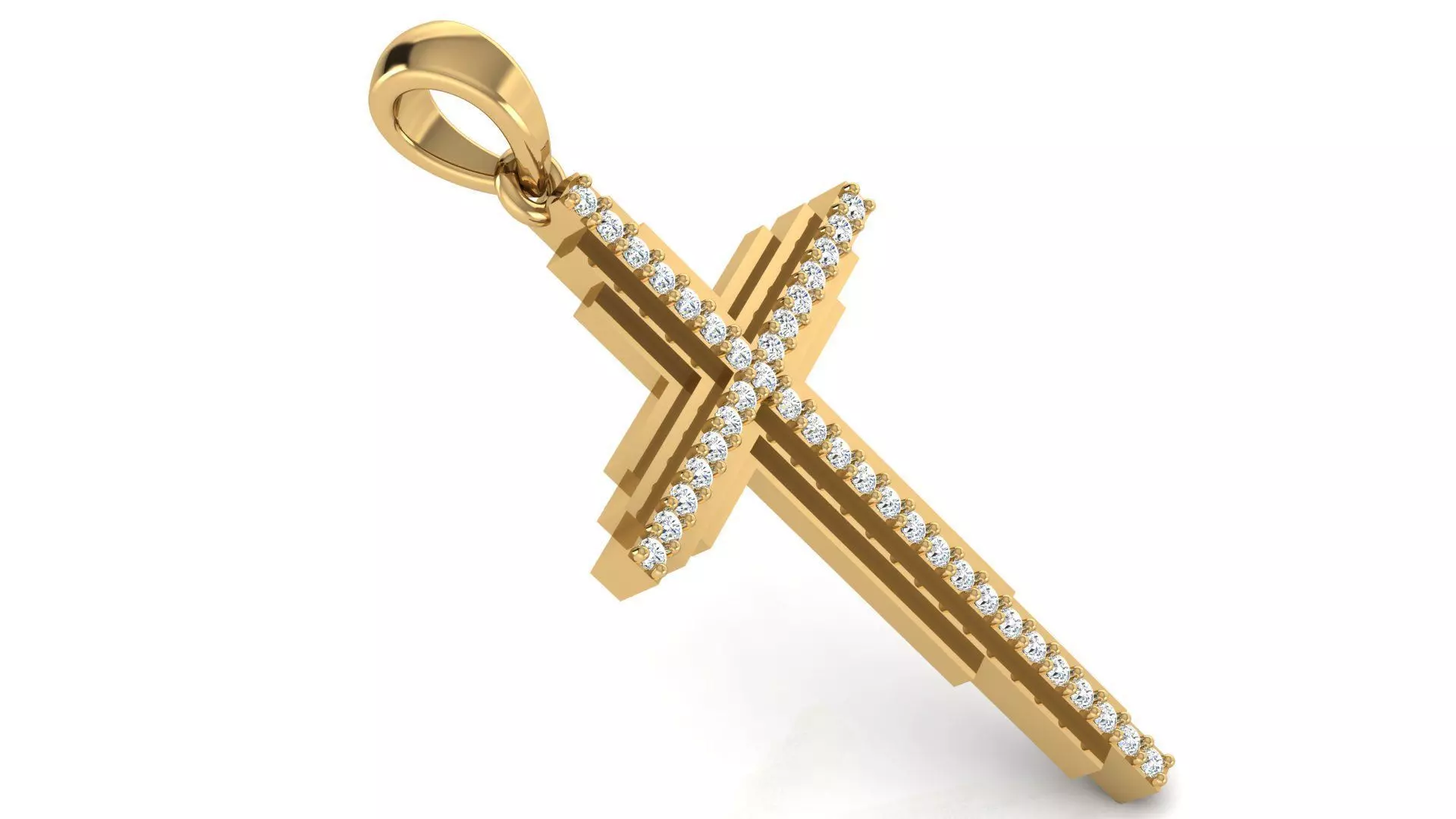 CROSS PENDANT CR04 3D print model_0