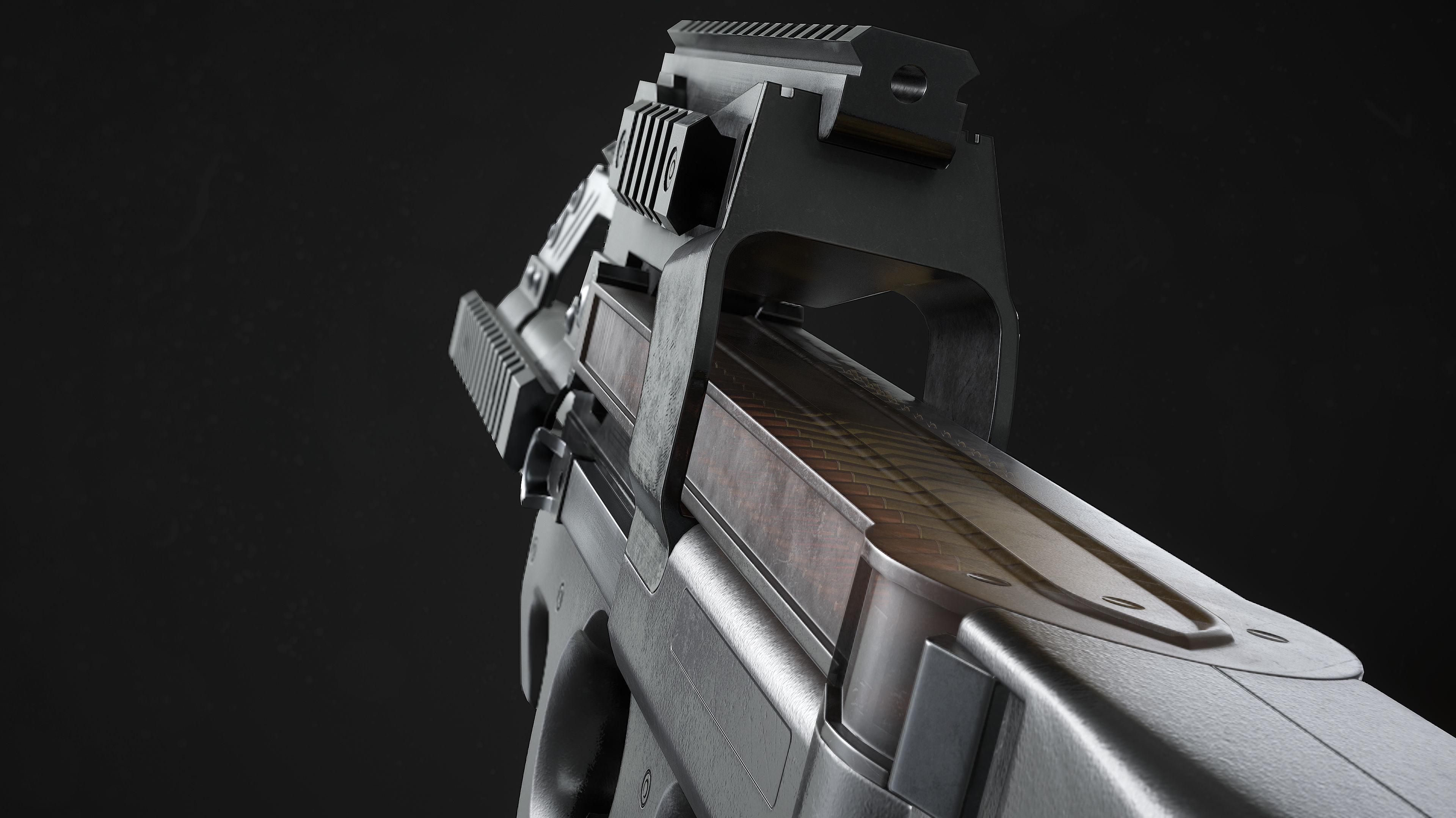 3D model P90 Sub Machine Gun VR / AR / low-poly | CGTrader
