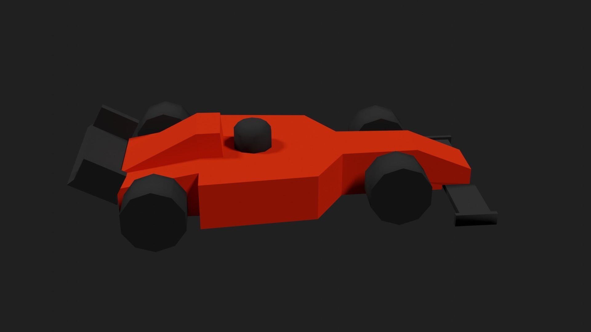 Lowpoly Toy Raycing Car Low-poly 3D model_19
