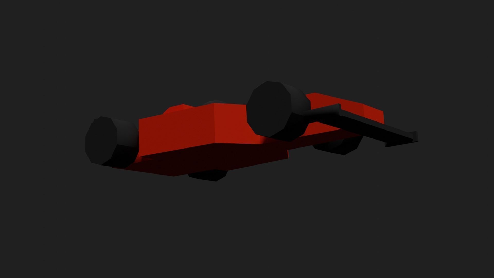 Lowpoly Toy Raycing Car Low-poly 3D model_26