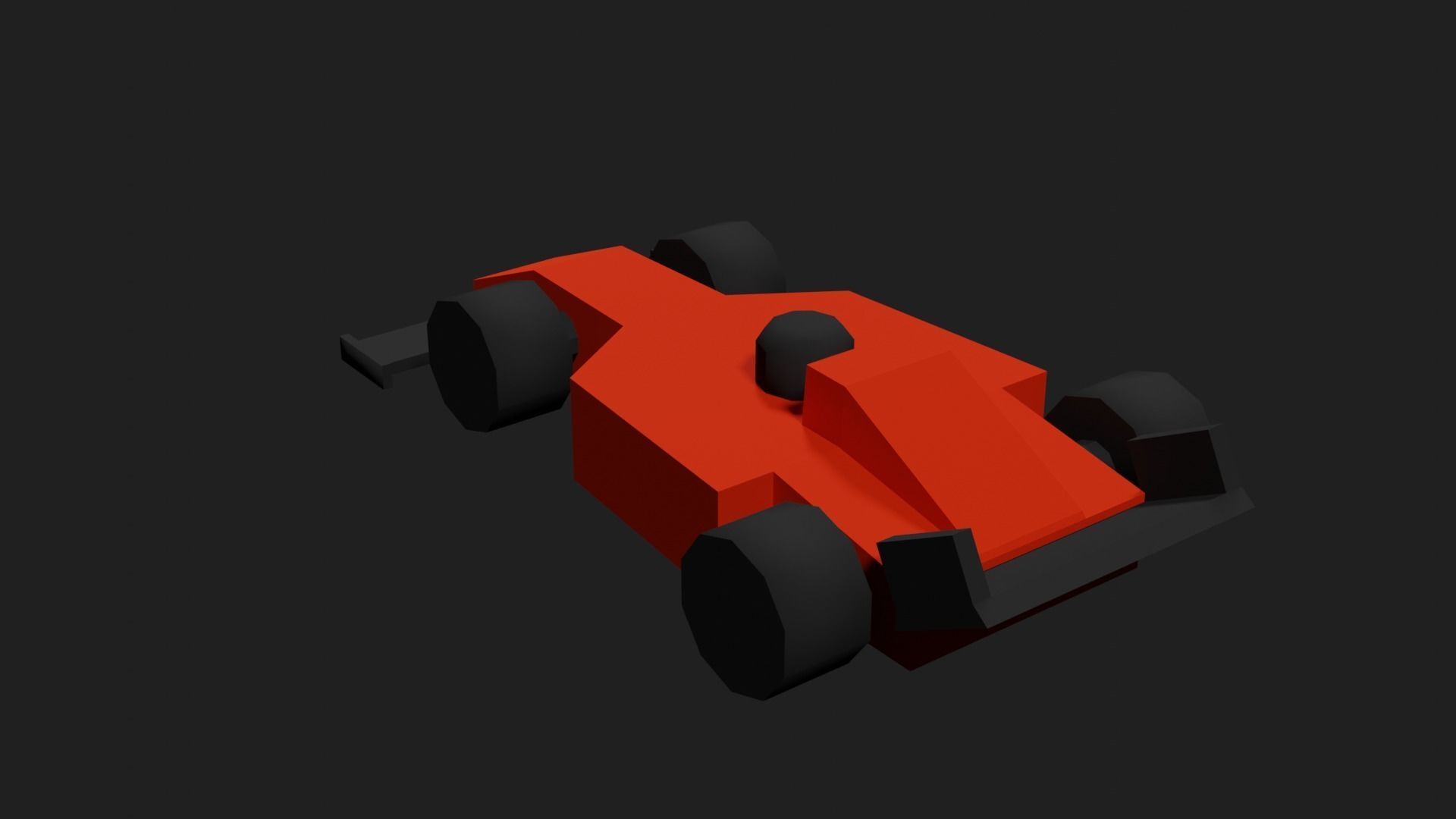 Lowpoly Toy Raycing Car Low-poly 3D model_13