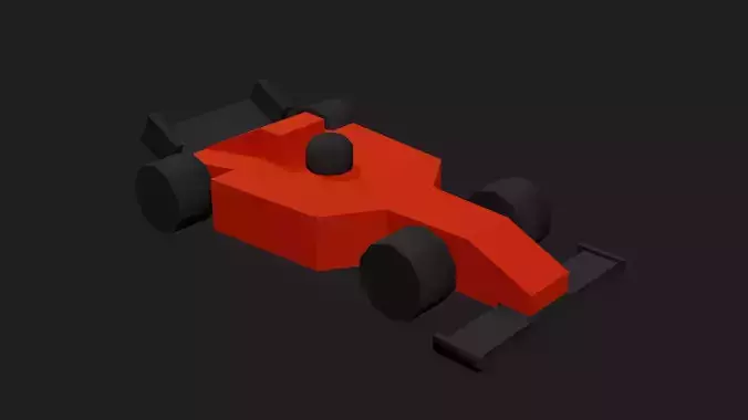 Lowpoly Toy Raycing Car