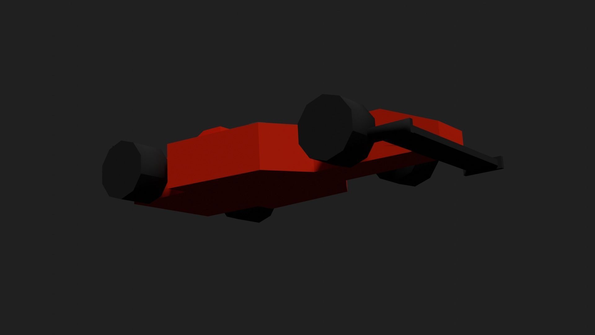 Lowpoly Toy Raycing Car Low-poly 3D model_27