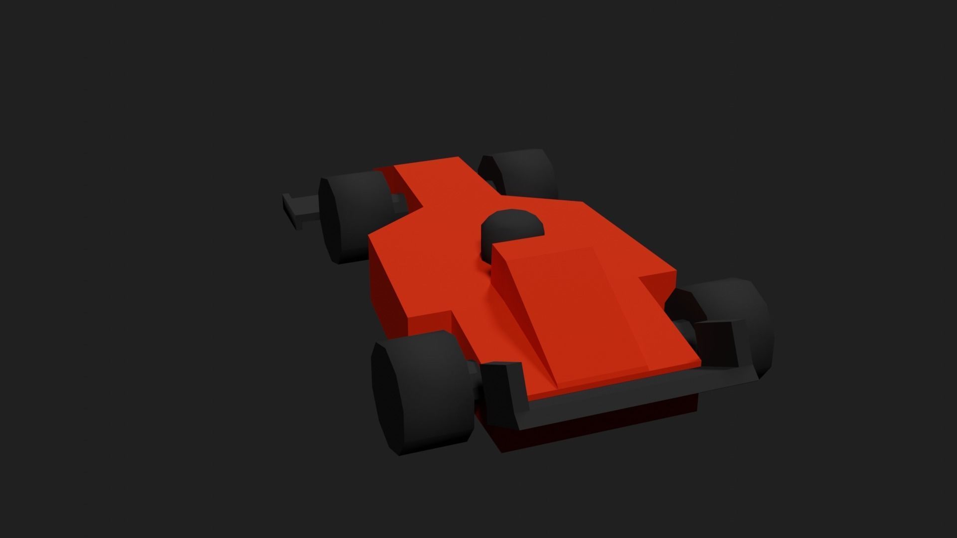 Lowpoly Toy Raycing Car Low-poly 3D model_14