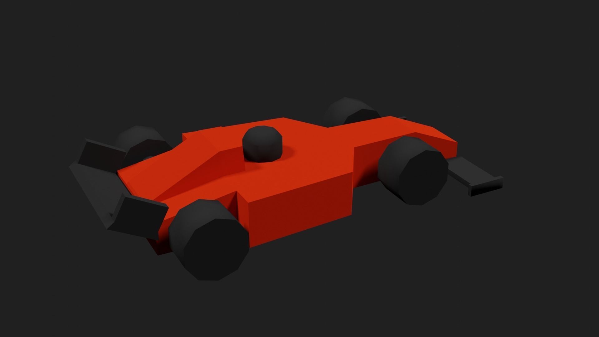 Lowpoly Toy Raycing Car Low-poly 3D model_18