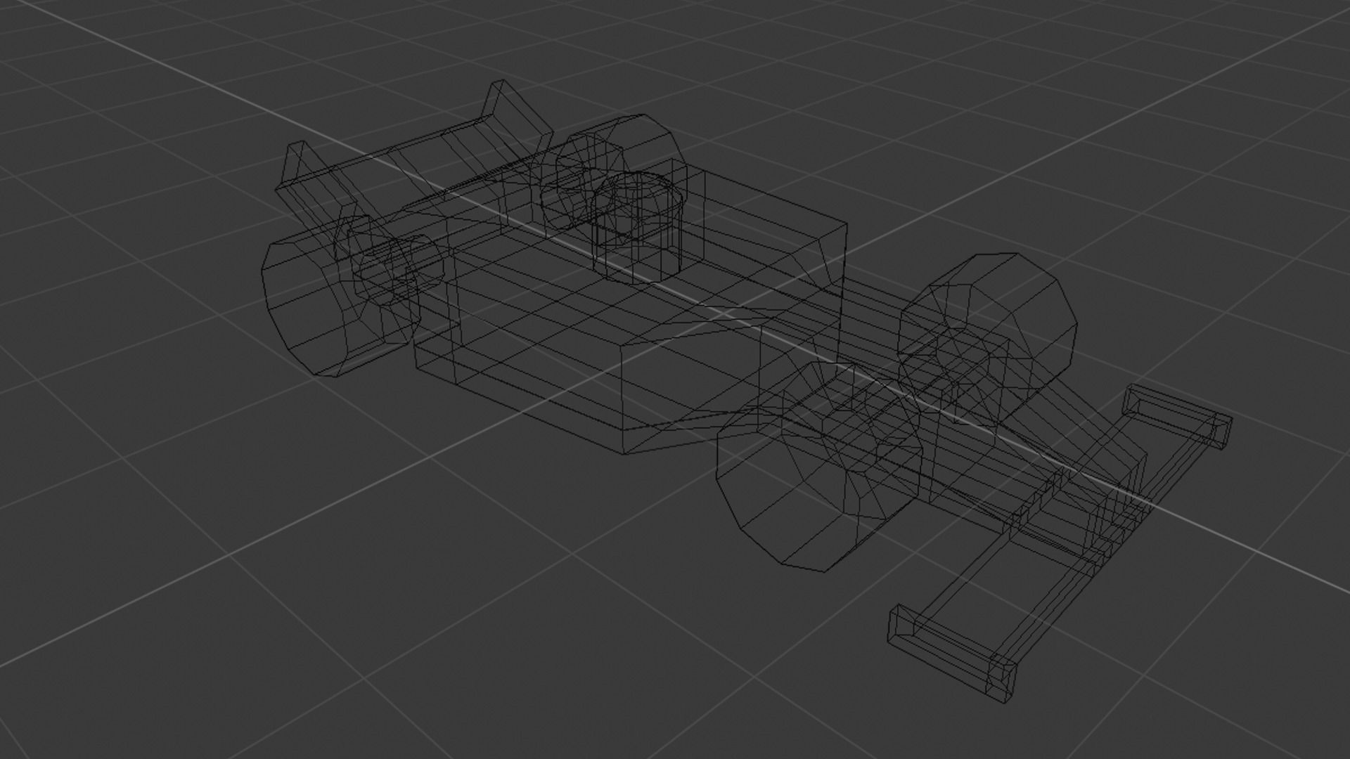 Lowpoly Toy Raycing Car Low-poly 3D model_29