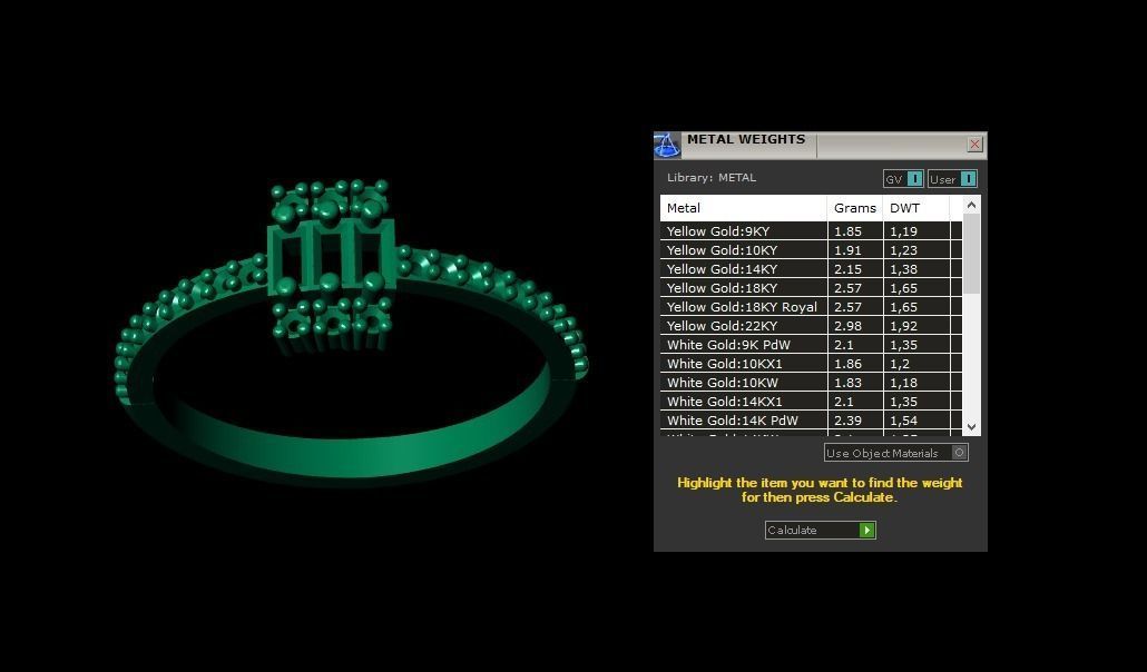 Ring Baguetta 51 3D print model_2