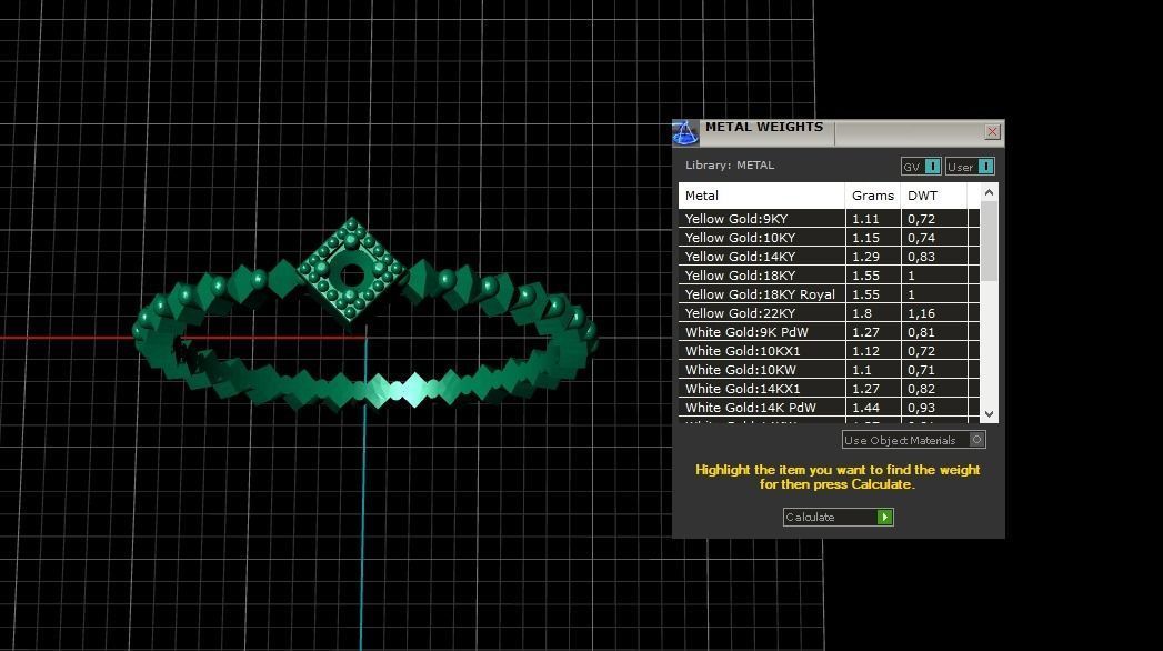 Ring Baguetta 52 3D print model_2