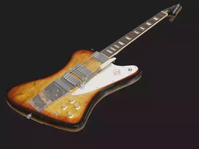Electric Guitar Gibson Firebird 3D model Free 3D model