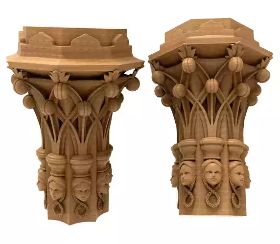 Column Capital 3D Model