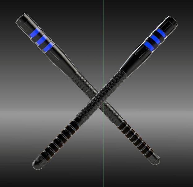 Nightwing Escrima sticks 3D print model_2