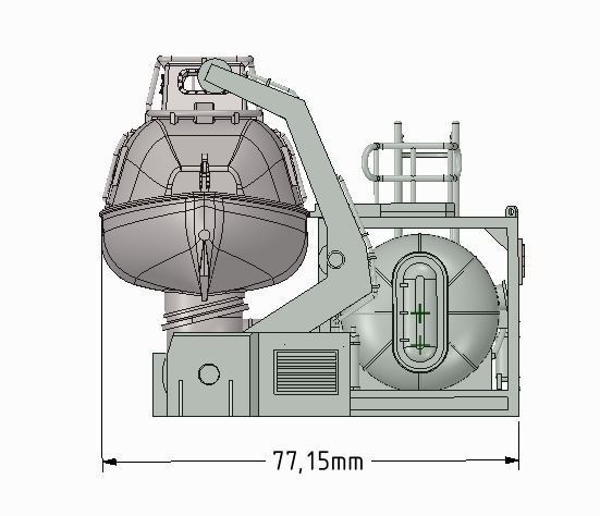 Davit for diver lifeboat type D 3D print model_5