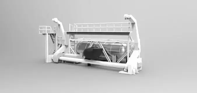 Davit for diver lifeboat type D 3D print model