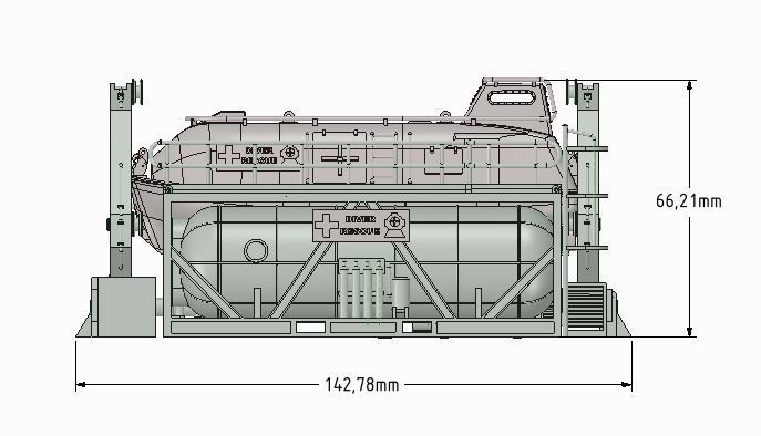Davit for diver lifeboat type D 3D print model_4