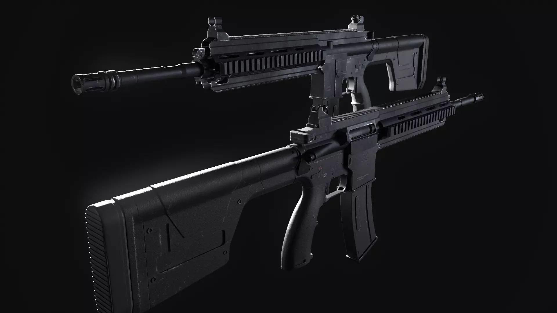M416 Assault Rifle 3D model_0