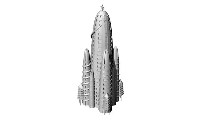 Hotel Attraction 3d Model by Antonio Gaudi 3D model