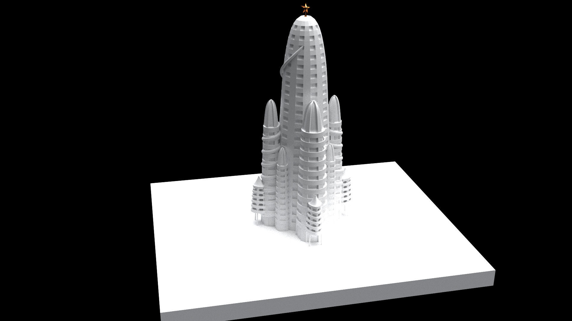 Hotel Attraction 3d Model by Antonio Gaudi 3D model_1
