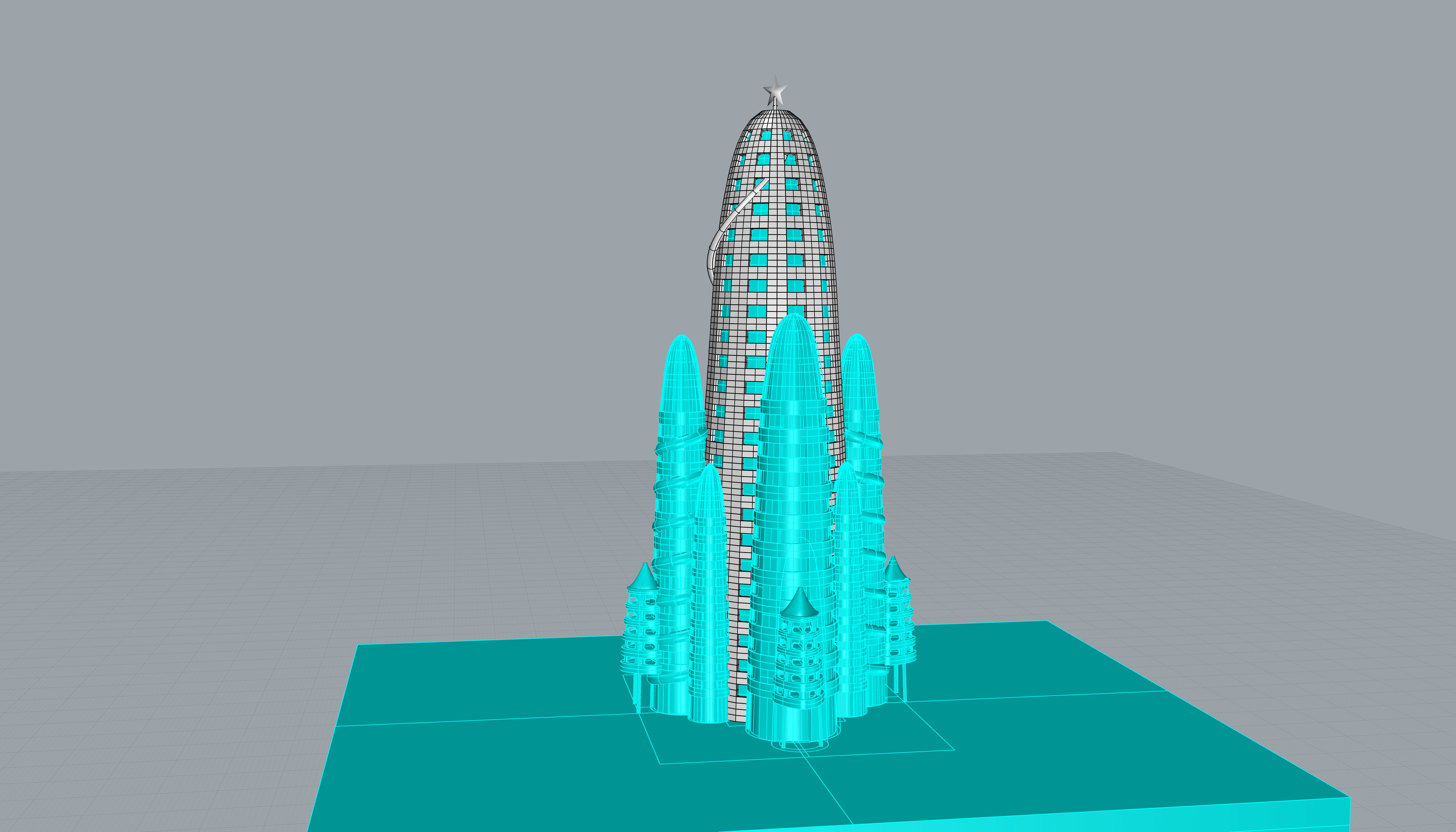 Hotel Attraction 3d Model by Antonio Gaudi 3D model_2