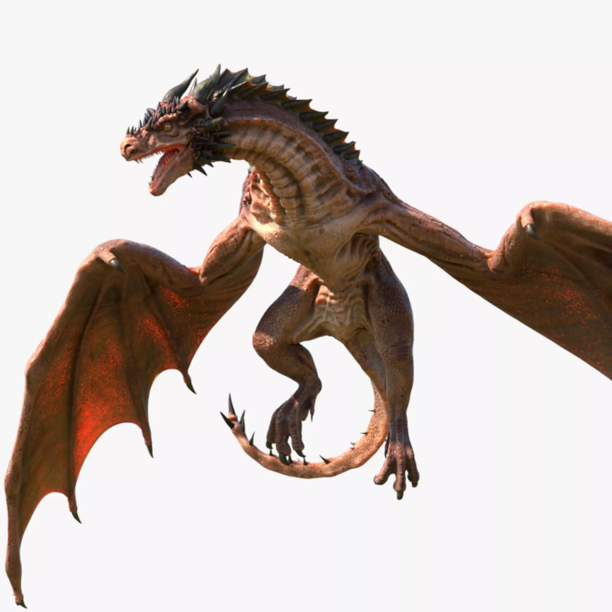 Dragon Low-poly 3D model_0
