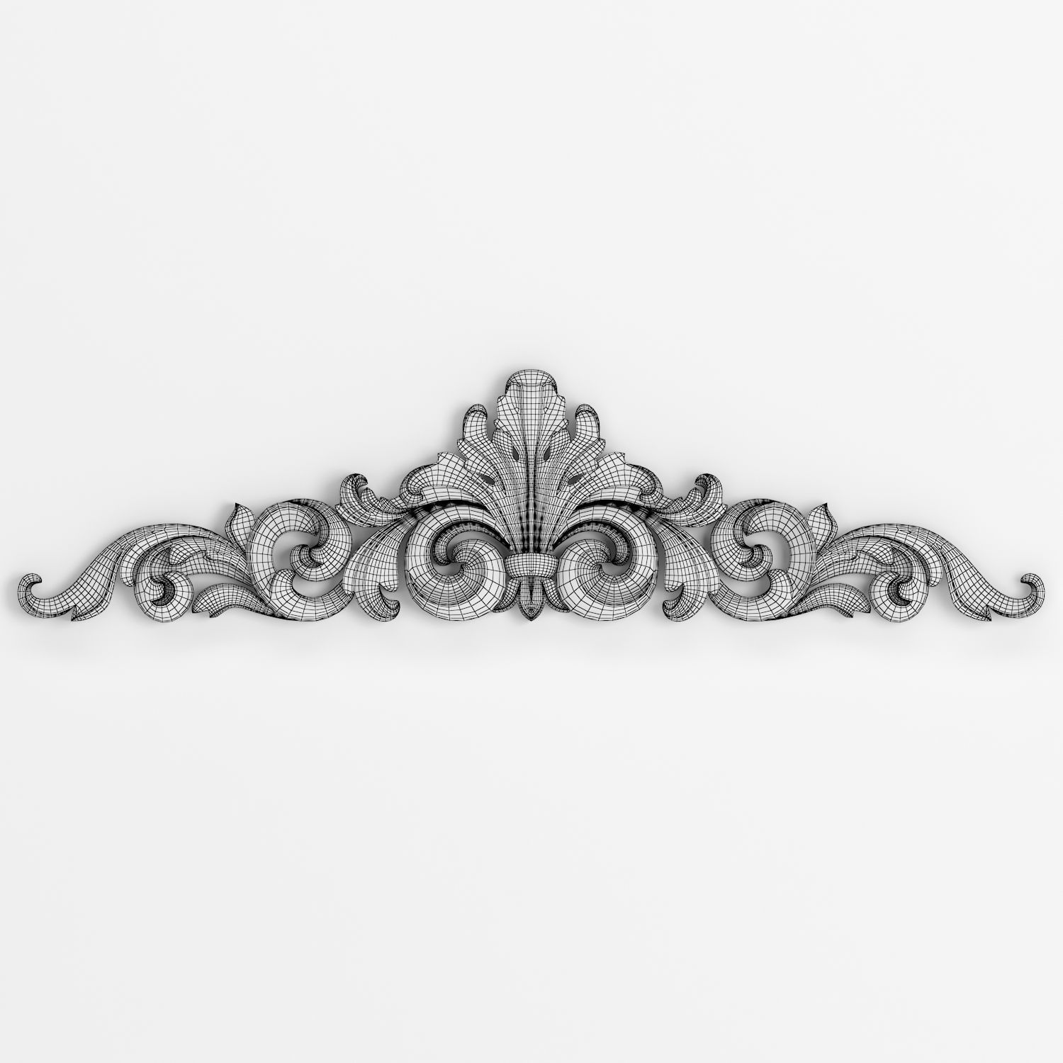 3D model Carved Decor element 3D print model_1
