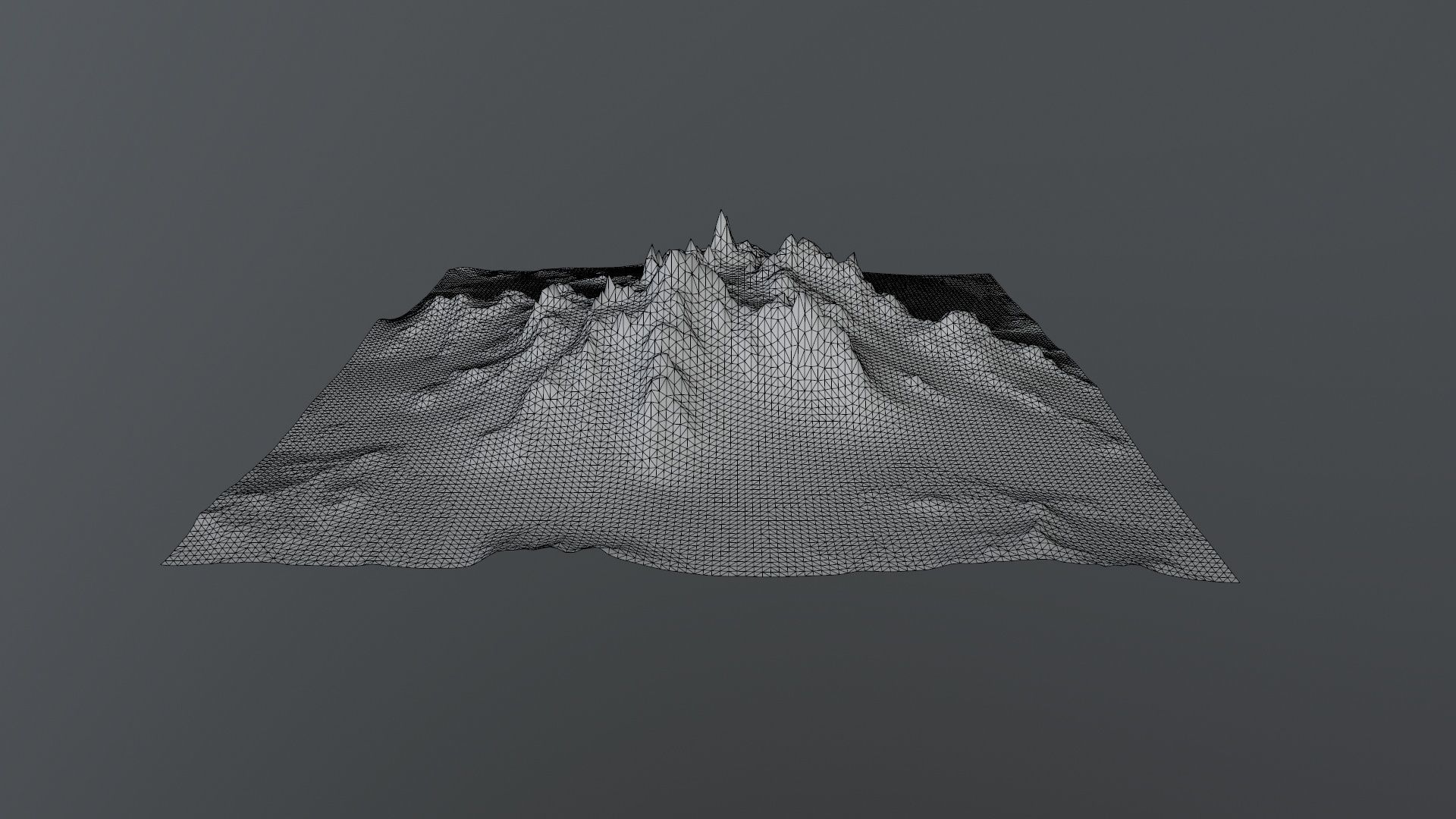 Snow Mountain Low-poly 3D model_19