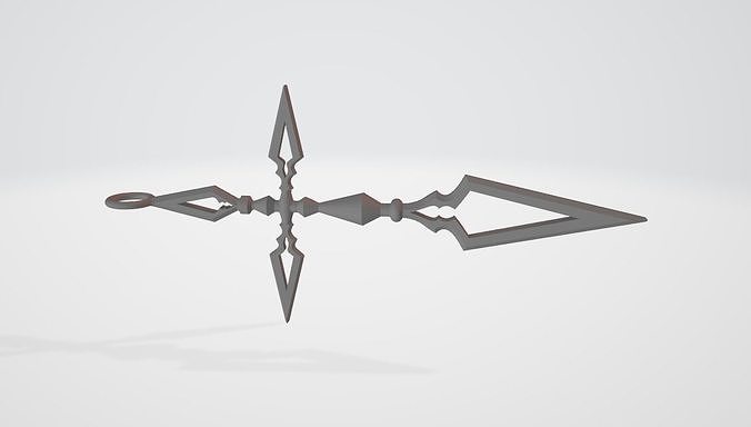 Saber cross 3D print model