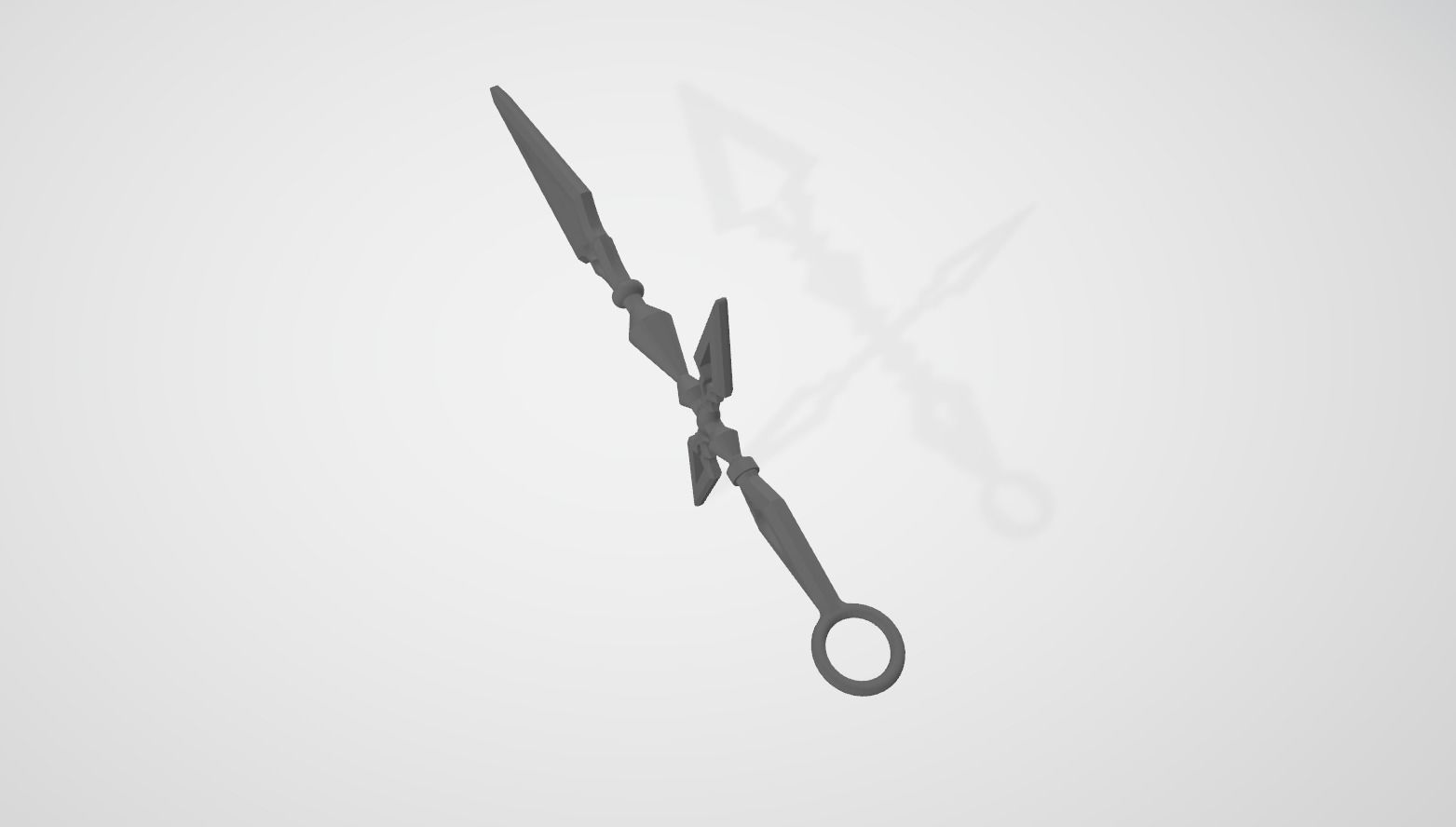 Saber cross 3D print model_2