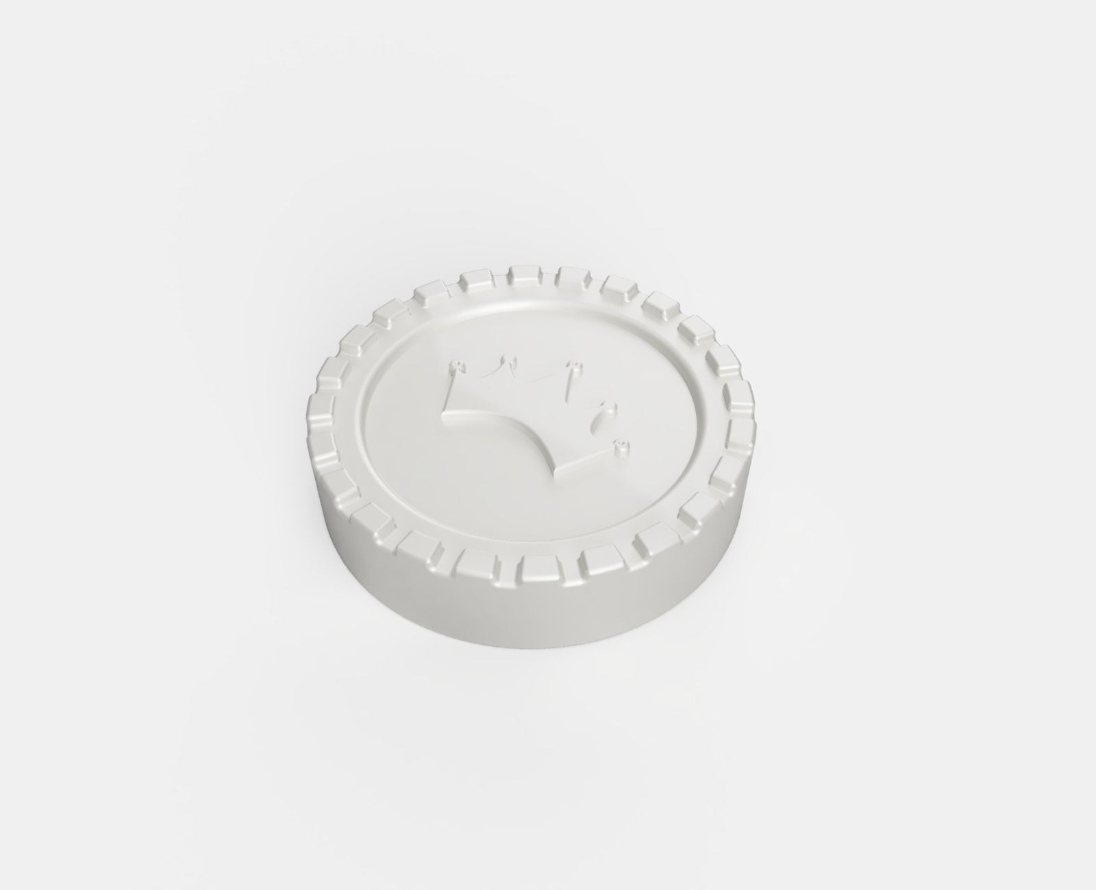 checkers pieces 3D print model_2