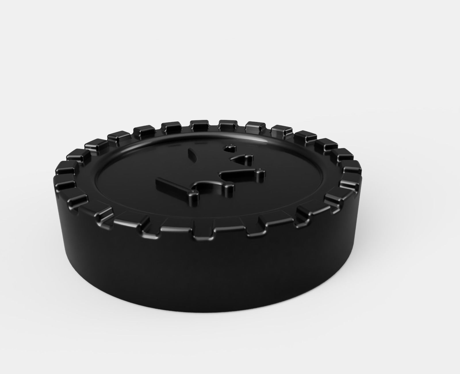 checkers pieces 3D print model_1