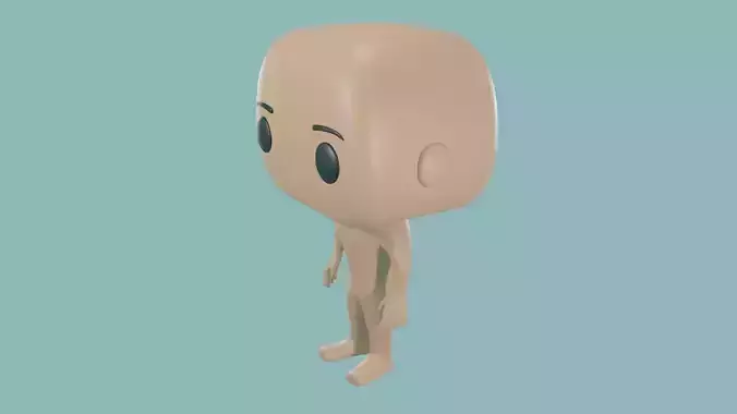  3D Basic male Body - Funko Style - DIY - printable model