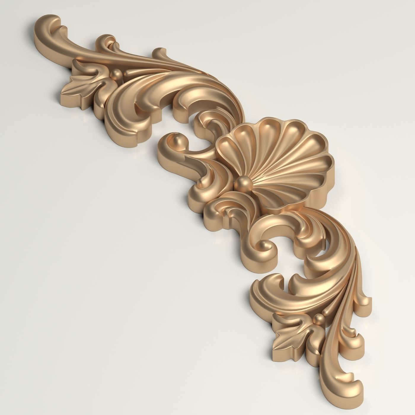 3D decor of carved element 3D print model_3