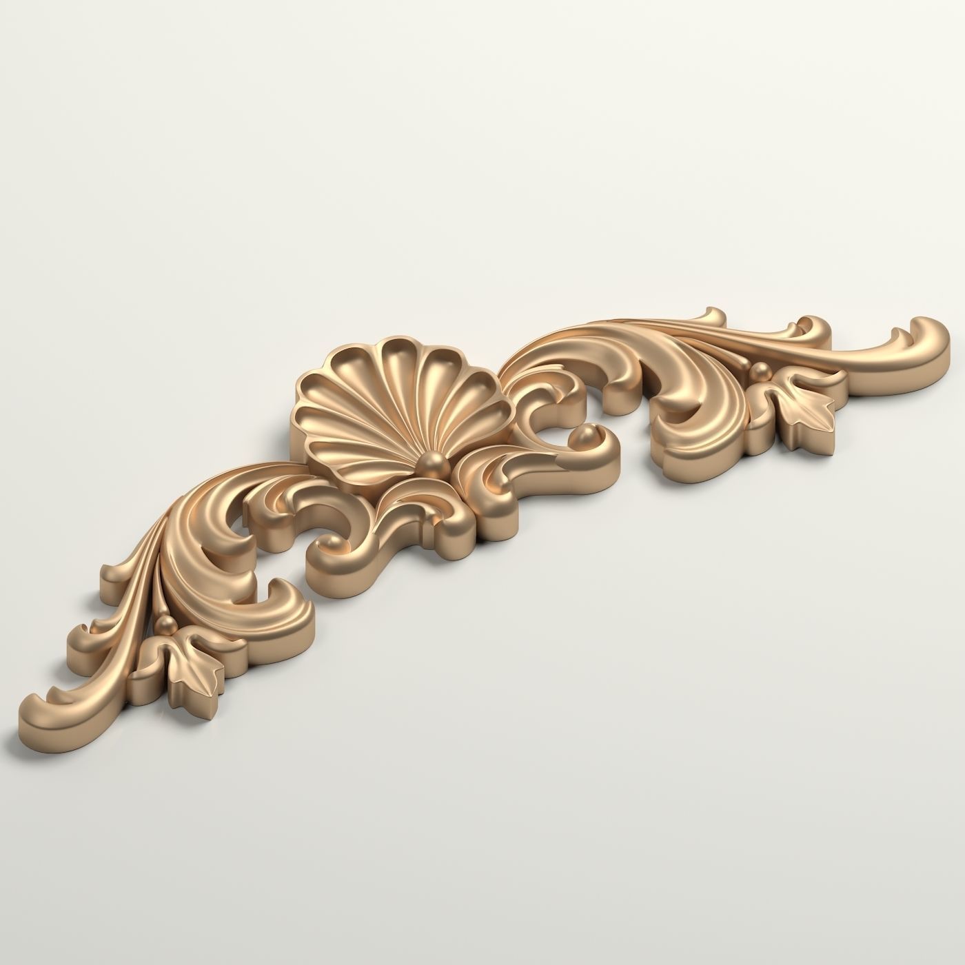 3D decor of carved element 3D print model_2