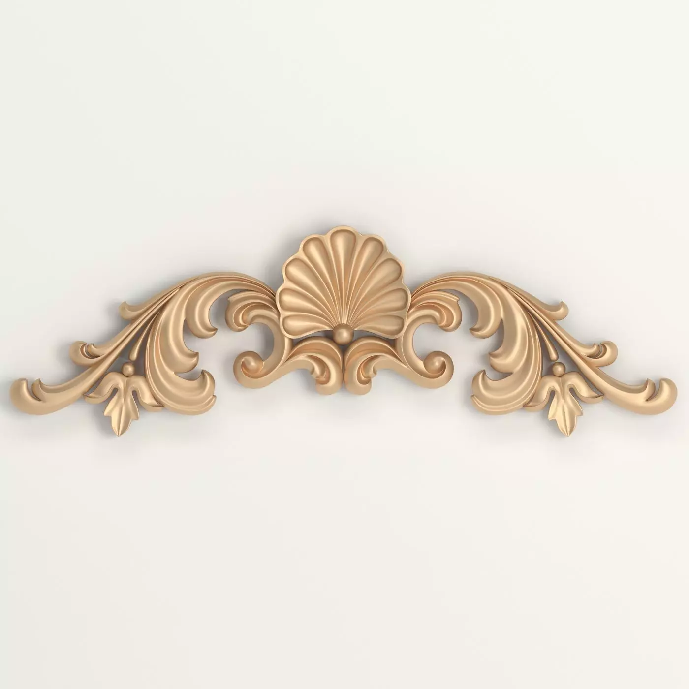 3D decor of carved element 3D print model_0