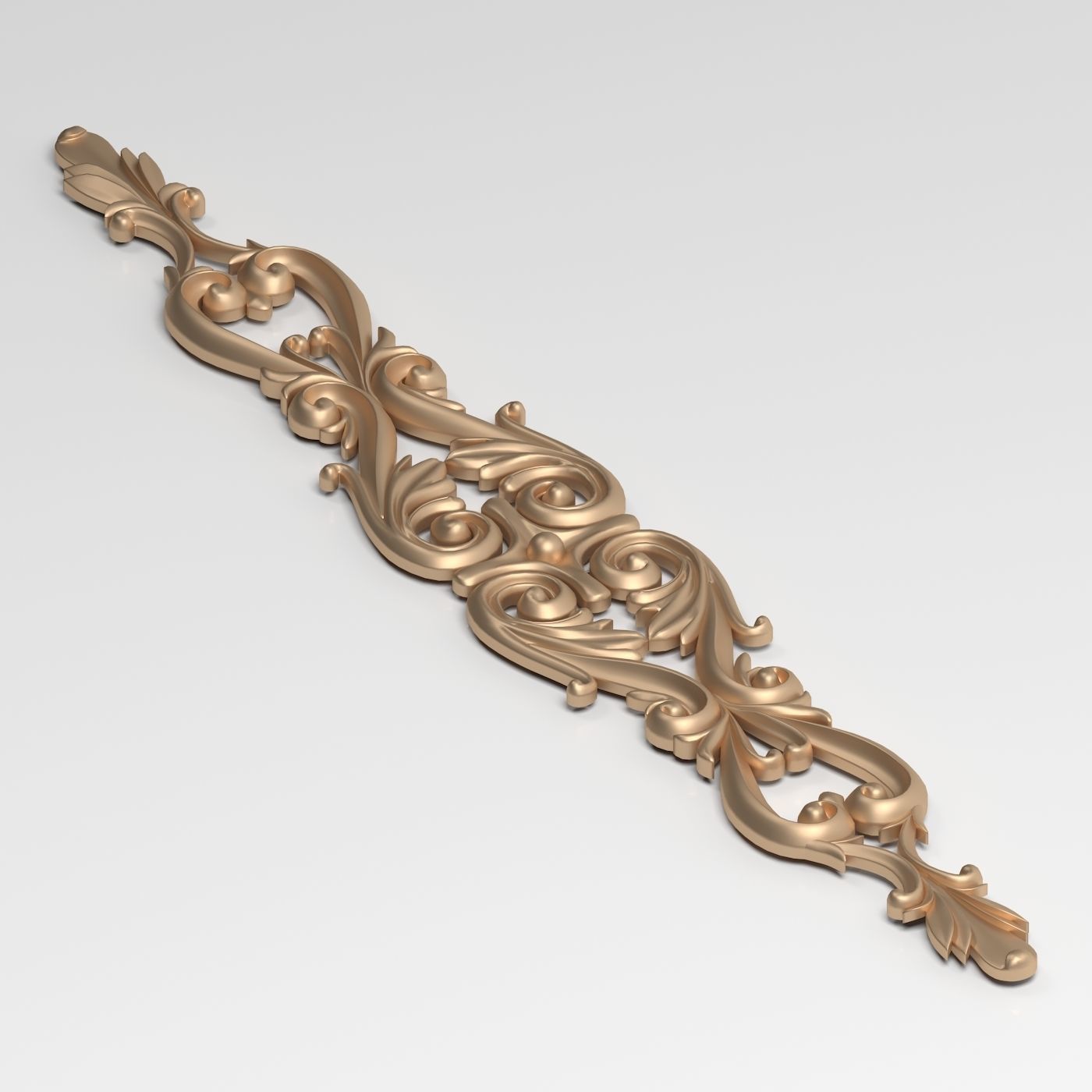 3D Model Carved Decor Element 3D print model_3