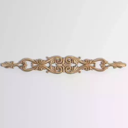 3D Model Carved Decor Element
