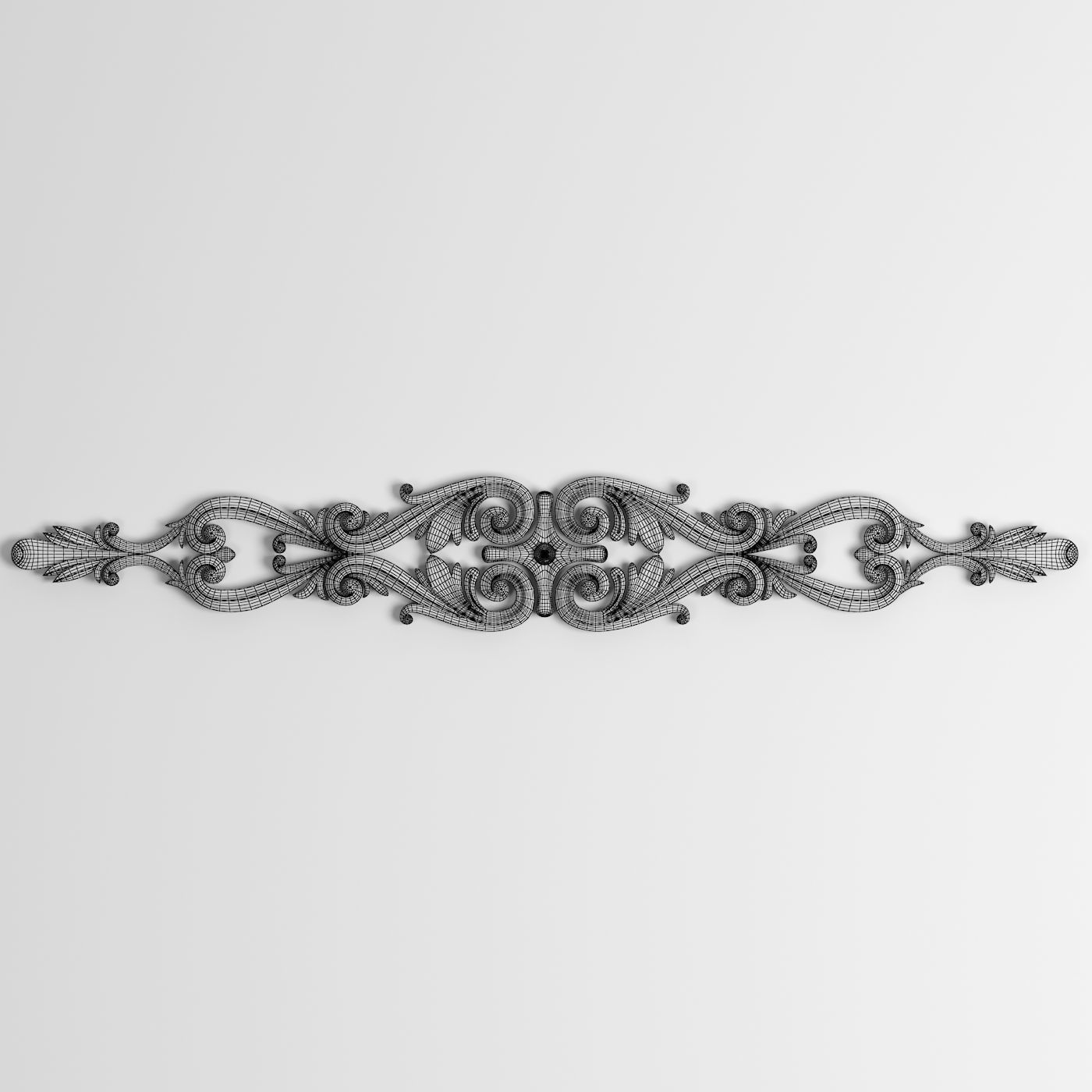 3D Model Carved Decor Element 3D print model_1