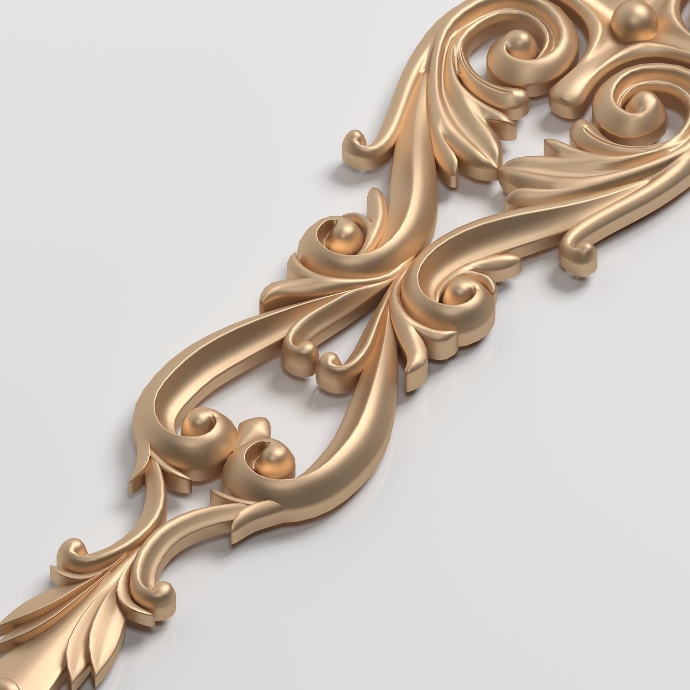 3D Model Carved Decor Element 3D print model_4