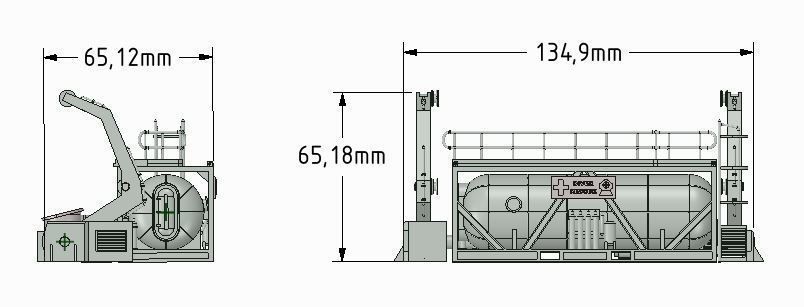 Davit for diver lifeboat type D short 3D print model_5