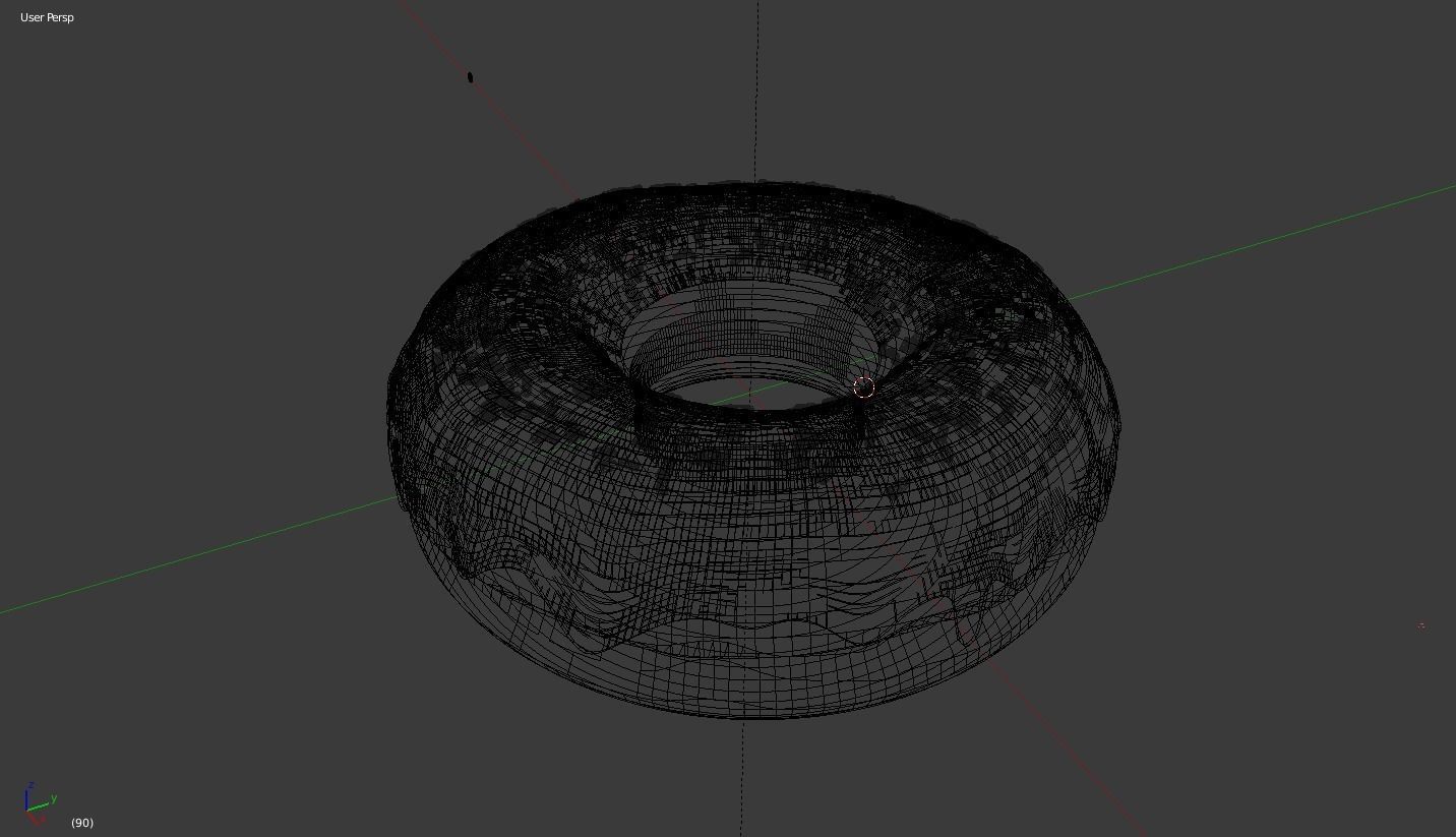 doughnut donut with sprinkles Free 3D model_3